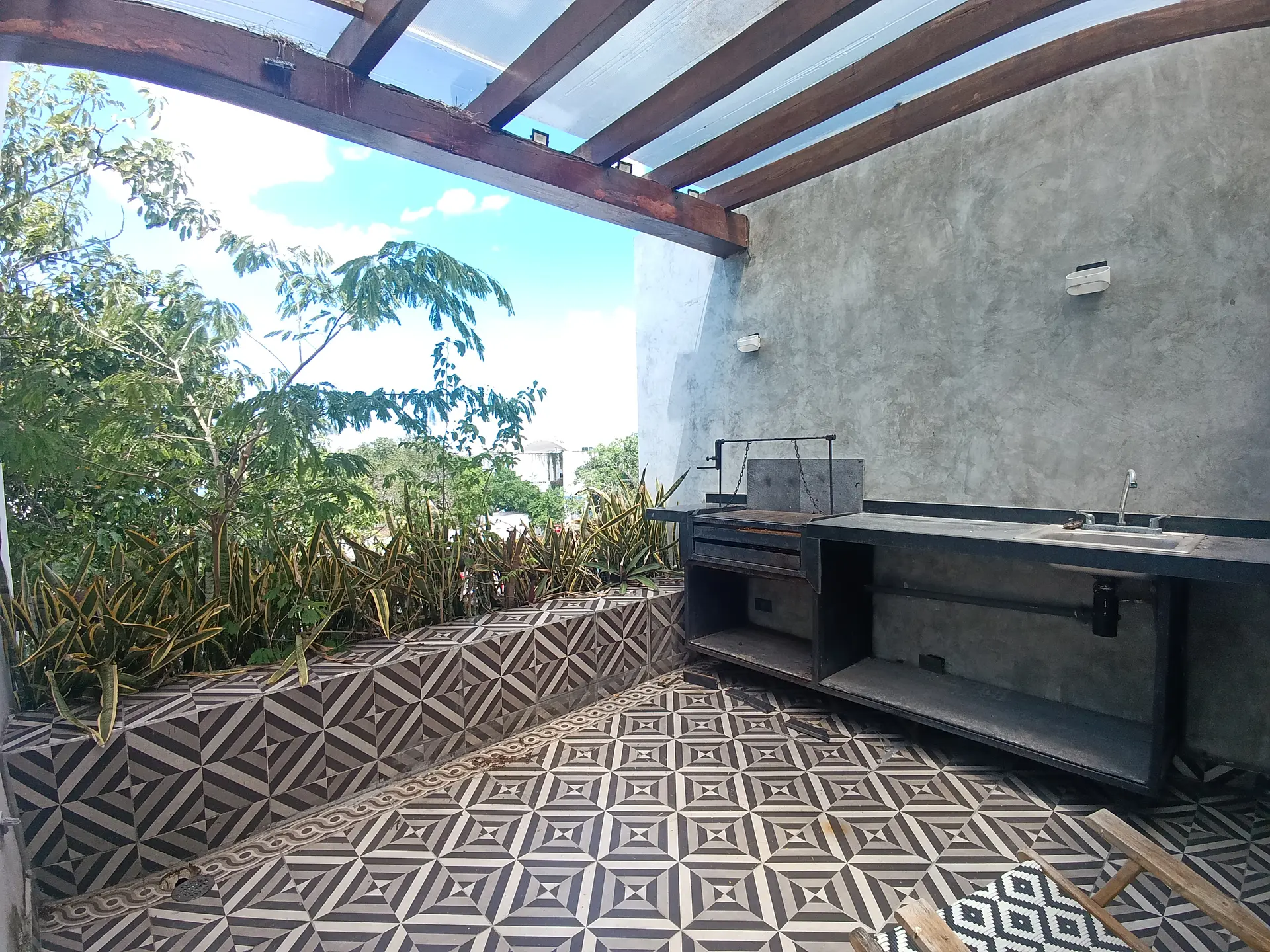 Balcón privado del loft en Playa del Carmen
